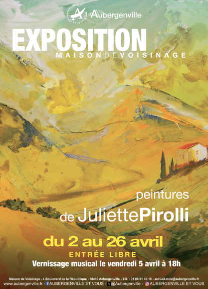 Exposition de peintures par Juliette Pirolli 