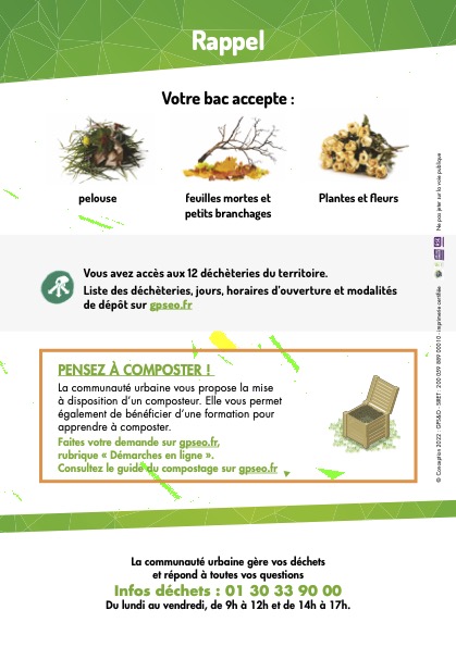 bac déchets végétaux