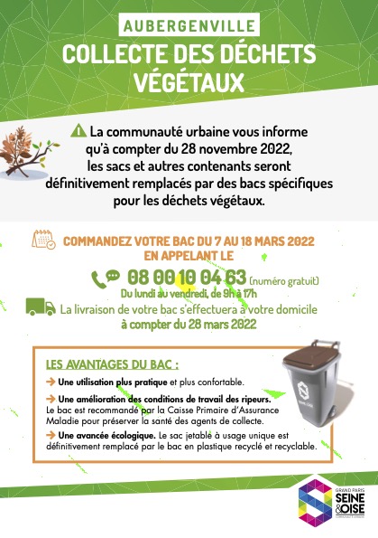 bac déchets végétaux