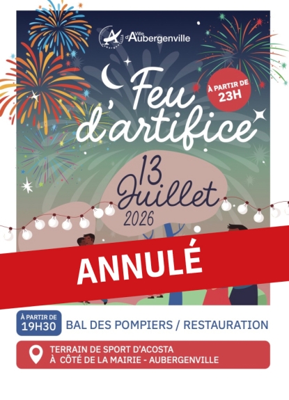 Feu d'artifice 2026