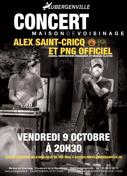 Concert : Alex Saint-Cricq et PNG Officiel