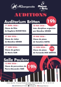 Auditions MDARTS