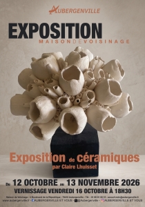 Exposition de céramiques par Claire Lhuisset