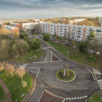 Quartier d'Acosta vue du ciel