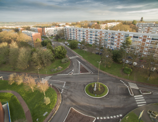 Quartier d'Acosta vue du ciel